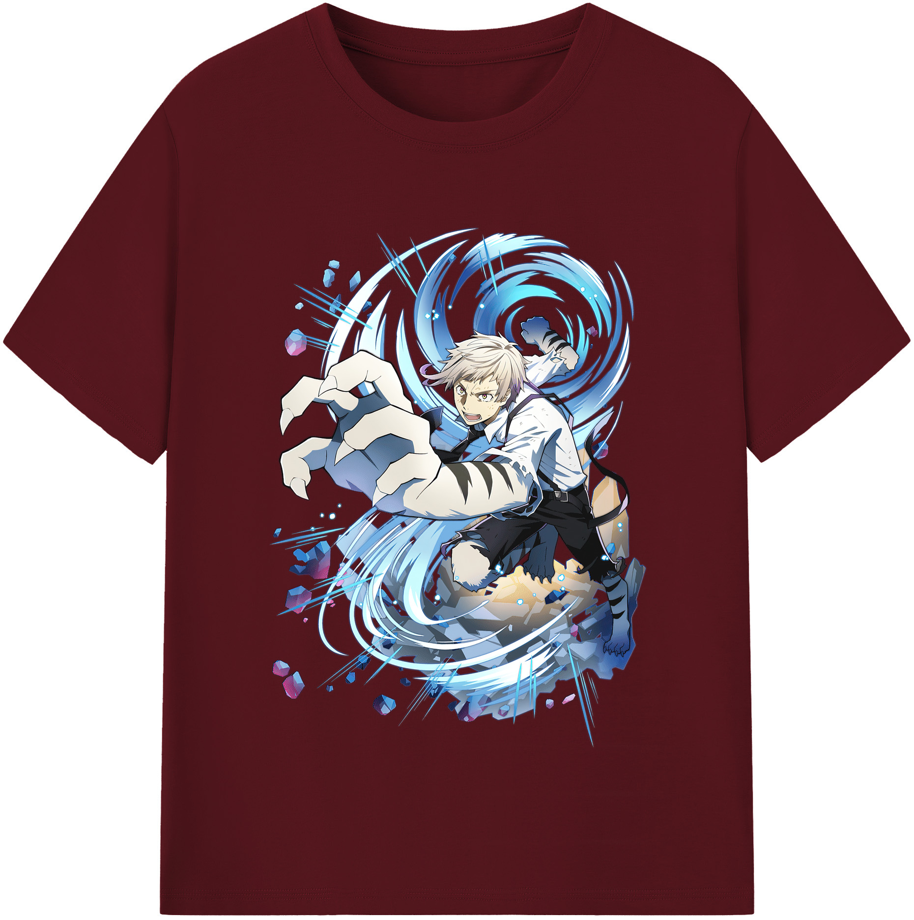 （画像用） 文豪ストレイドッグス Bungo Stray Dogs 綿100％半袖Tシャツ（フロントプリント）